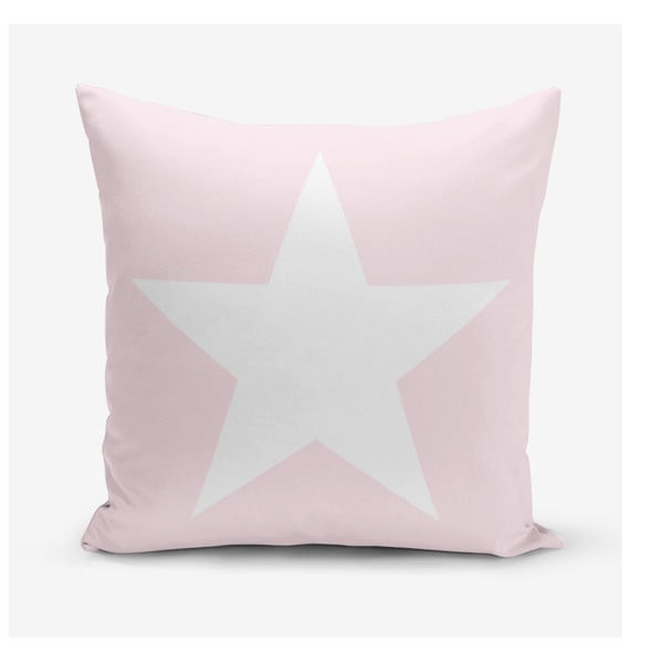 Калъфка за възглавница от памучна смес Star Pink, 45 x 45 cm - Minimalist Cushion Covers