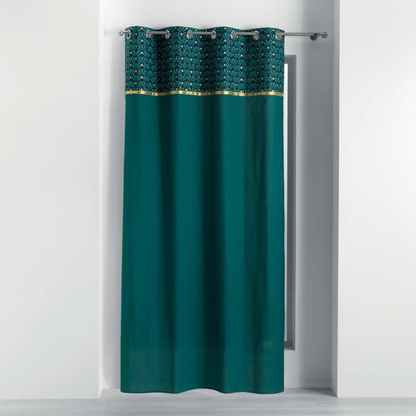 Памучно перде в петролен цвят 140x240 cm Artchic – douceur d'intérieur