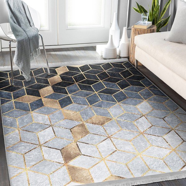 Синьо-сив килим 80x200 cm - Mila Home-image-2