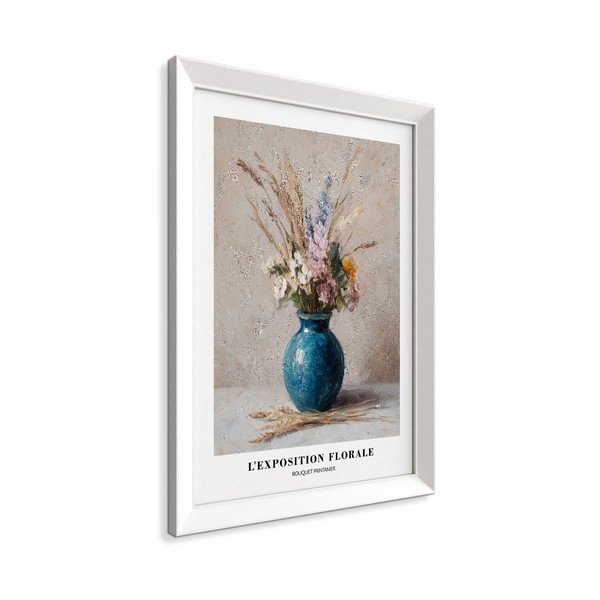Печатна картина с включена рамка 56x75 cm Blue Vase – Styler-image-4