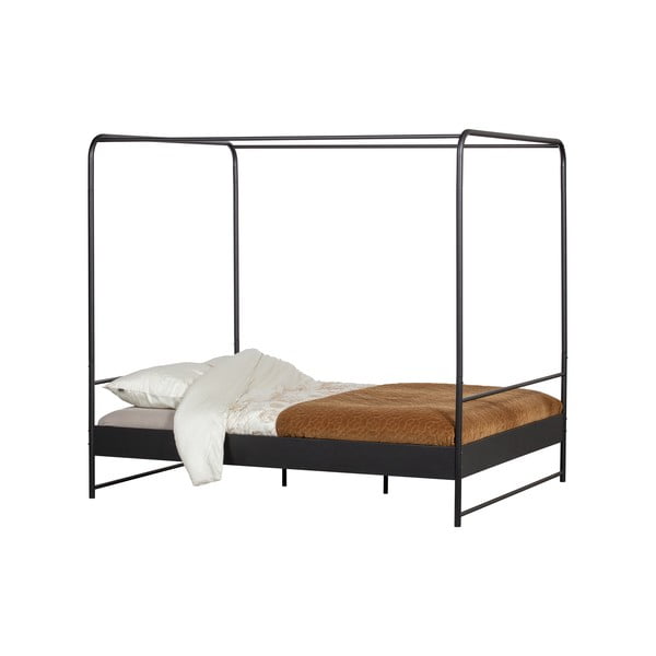 Черно метално двойно легло , 160 x 200 cm Bunk - vtwonen