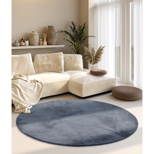 Антрацитен кръгъл килим ø 160 cm Leon – Villeroy&Boch-image-1