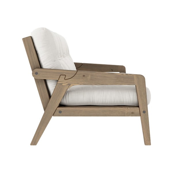 Бял разтегателен диван 204 cm Grab - Karup Design-image-4