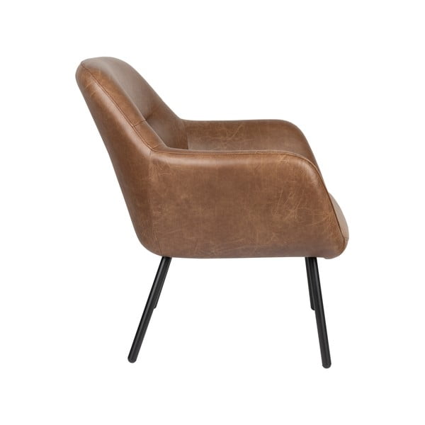 Кафяво кресло Dude – White Label-image-3