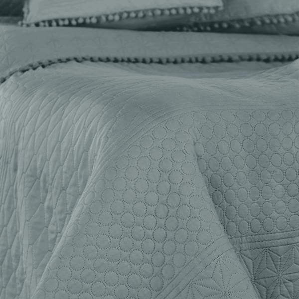 Сиво покривало за легло 220x240 cm Meadore – Restilo-image-1