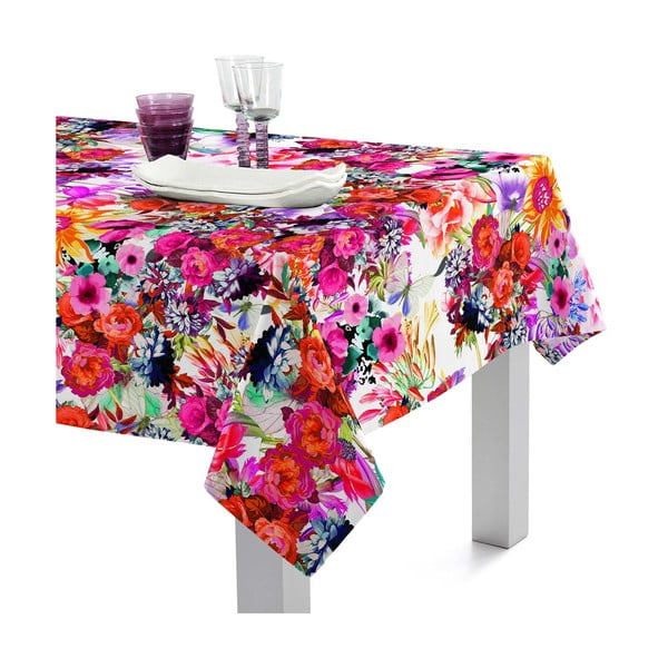 Памучна покривка за маса, 250 x 150 cm Flowery - Happy Friday Basic