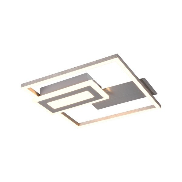 LED осветително тяло за таван в сребрист цвят 30x33 cm Spiro – Reality-image-1