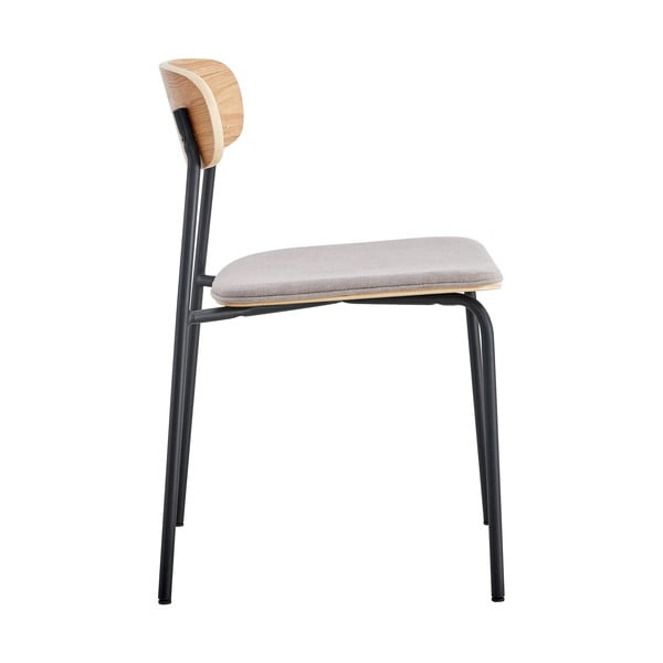 Черни/кафяво-сиви трапезни столове в комплект 2 бр. Adriana – Marckeric-image-4