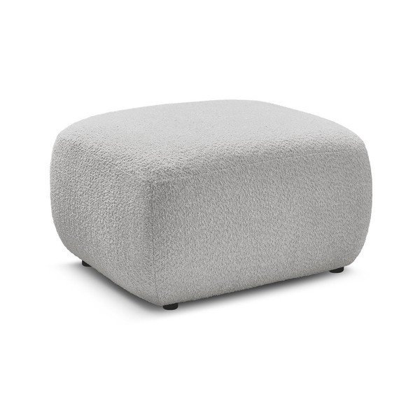 Светлосива табуретка  от прежда с примки от букле Montaigne – Bobochic Paris-image-3