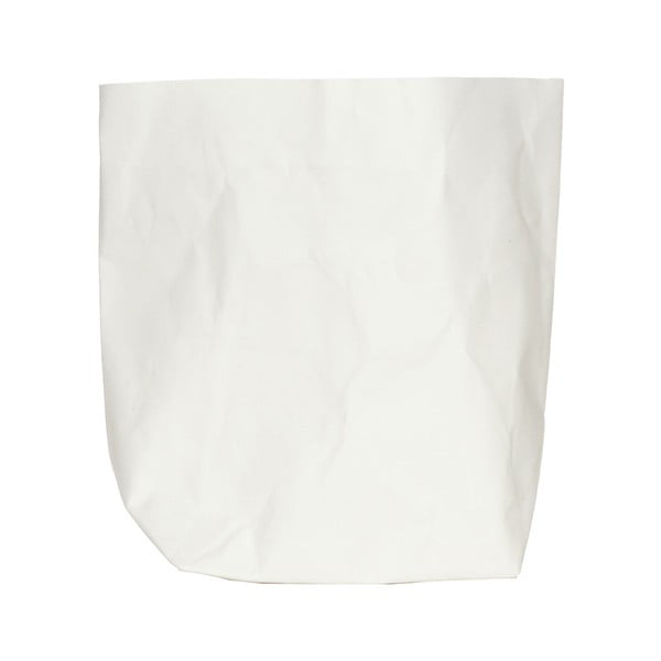 Бяла покривка за саксия за растения от миеща се хартия, височина 30 cm - Furniteam