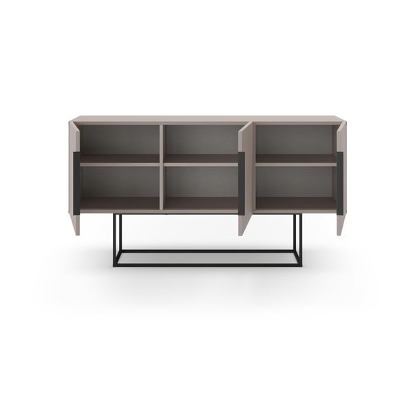 Нисък скрин в сиво-бежово 150x80 cm Titan - Marckeric-image-3