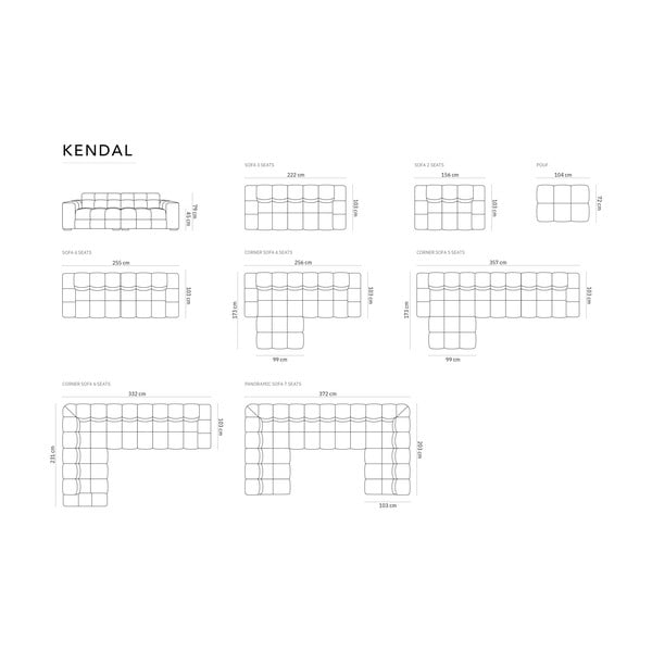 Кафява табуретка Kendal – Micadoni -image-4