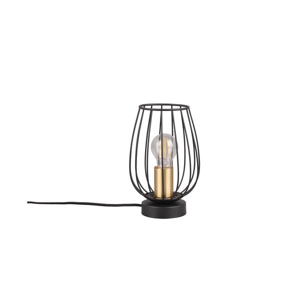 Настолна лампа в черно и златно (височина 24,5 cm) Grid - Trio