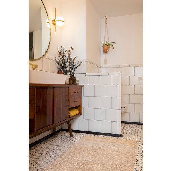 Памучен килим в цвят жълта охра 80x140 cm Twin Amber – Lorena Canals-image-4