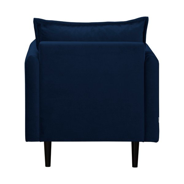 Тъмносиньо кадифено кресло Juli – Ropez-image-3