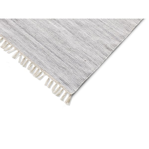 Светлосив килим за открито, изработен от рециклирана пластмаса Liso, 140 x 200 cm - Universal-image-2