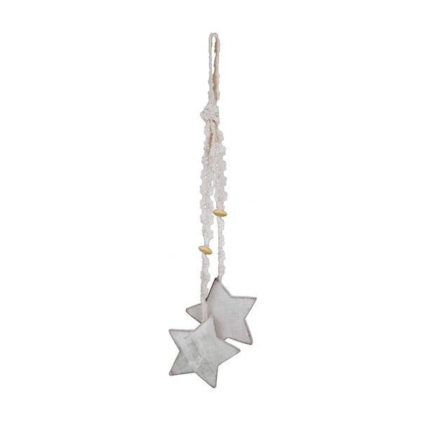 Бяла висяща коледна украса във формата на звезди Ego decor - Ego Dekor
