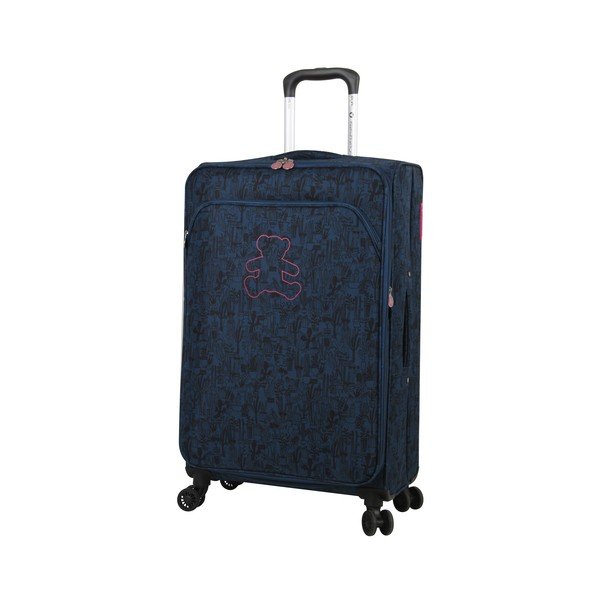 Lulucastagnette Teddy Bear син багаж на 4 колела, 71 л - LULUCASTAGNETTE-image-1