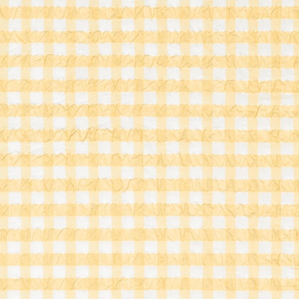 Жълто и бяло крепирано спално бельо за единично легло 140x200 cm Bæk&Bølge - JUNA-image-2