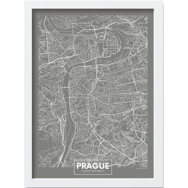 Плакат в рамка 40x55 cm Prague - Wallity