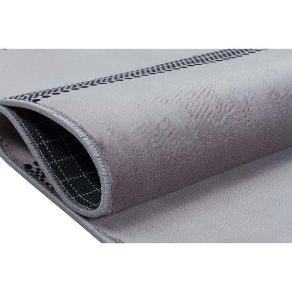 Сив миещ се килим 120x80 cm - Vitaus-image-3