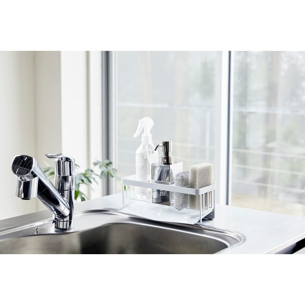 Бяла метална стойка за мивка Yamazaki Tower - YAMAZAKI-image-4