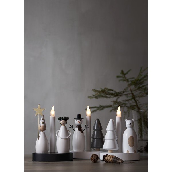 Бяла коледна светлинна украса Christmas Joy – Star Trading-image-2