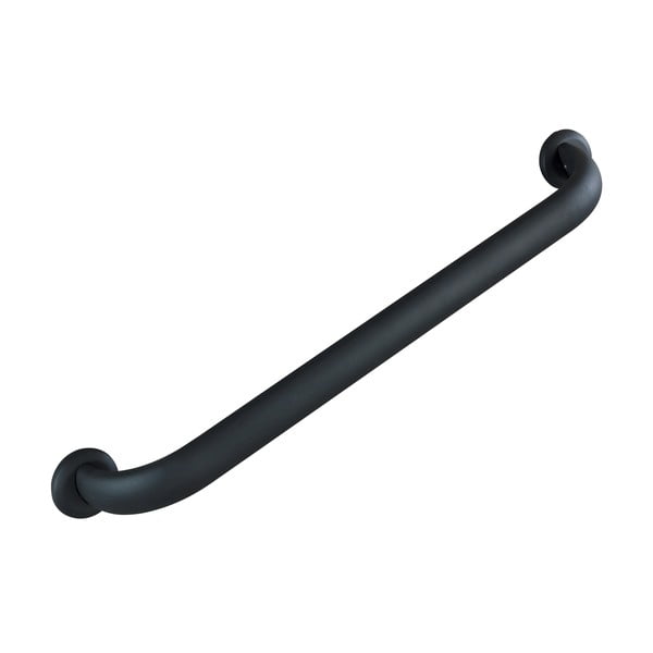 Черна предпазна дръжка за душ Secura, височина 67,5 cm Secura Premium - Wenko