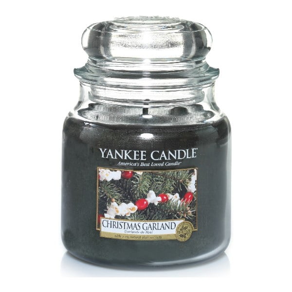Vonná svíčka Yankee Candle Vánoční Věnec, doba hoření 65 - 90 hodin