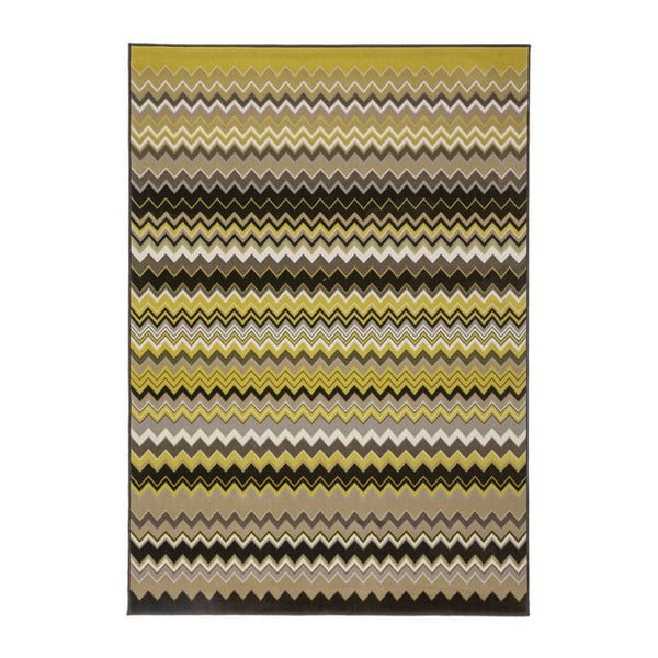 Zelený koberec Kayoom Stella 700 Multi Gold, 80 x 150 cm