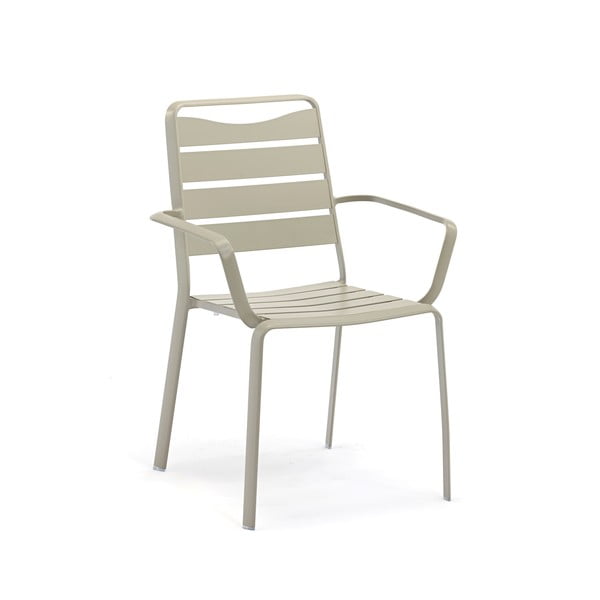 Комплект от 4 градински стола от алуминий с подлакътници Spring - Ezeis