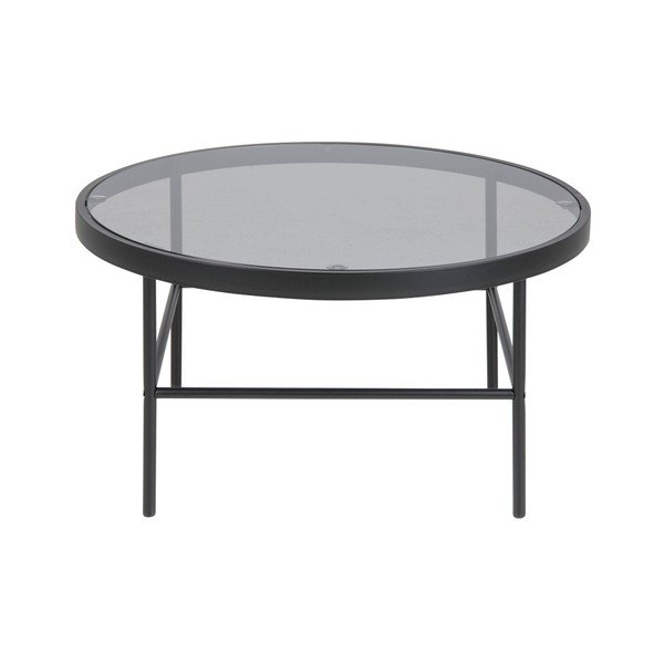 Черна кръгла маса за кафе ø 80 cm Hoya - Actona-image-2