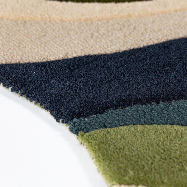 Зелен ръчно изработен вълнен килим 200x290 cm Envy Wool – Flair Rugs-image-4