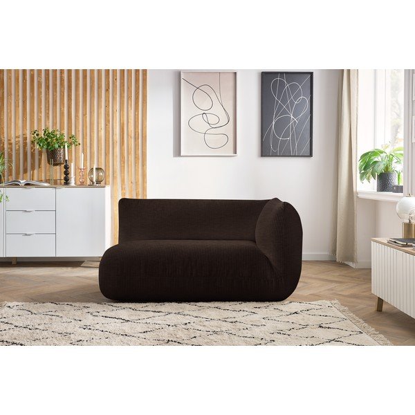 Тъмнокафяв модулен диван от рипсено кадифе (десен ъгъл) Lecomte – Bobochic Paris-image-4