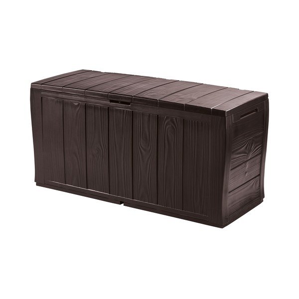 Тъмнокафява пластмасова градинска кутия за съхранение Sherwood – Keter