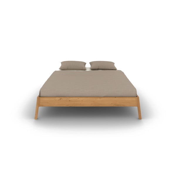 Двойно легло 180x200 cm от масивен дъб в естествен цвят Twig – The Beds-image-2