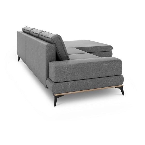 Сив разтегателен диван ъгъл , десен ъгъл Planet - Windsor & Co Sofas-image-4