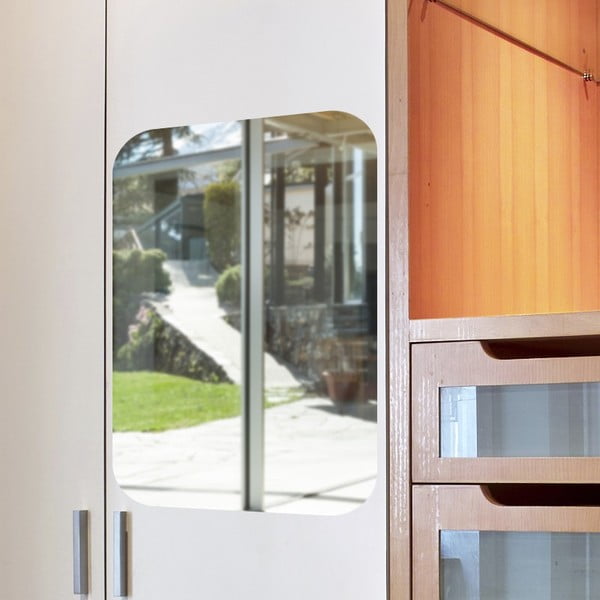 Огледален самозалепващ се стикер Правоъгълник, 42 x 27 cm - Ambiance-image-2