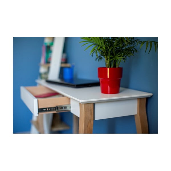 Бяло бюро , дължина 85 cm Lillo - Ragaba-image-3