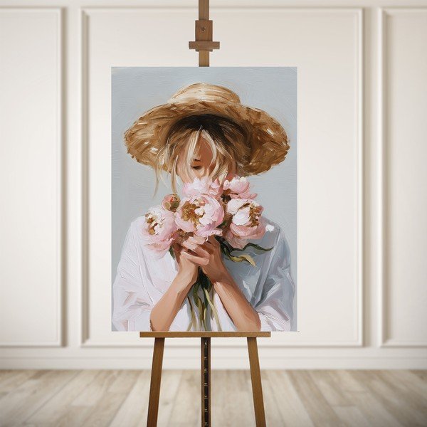 Картина с ръчно изрисувани елементи 70x100 cm Estelle – Styler-image-3