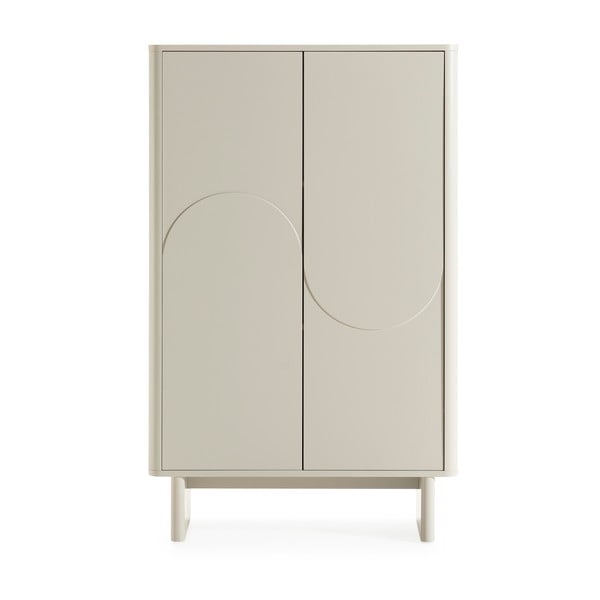 Кремаво шкафче 80x130x40 cm Solei – MOME