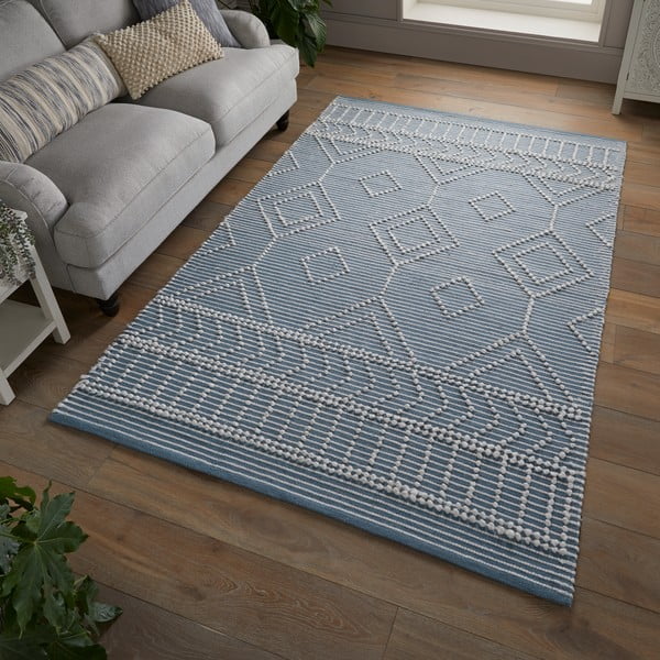 Син килим 230x160 cm Loop Robyn - Flair Rugs-image-1
