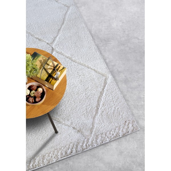 Кремав килим 80x120 cm Perrotin Cream White – Elle Decoration-image-2