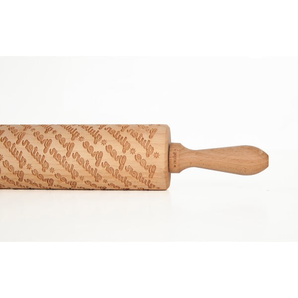 Дървен релефен валяк за тесто Gluten Free - Valek-image-2