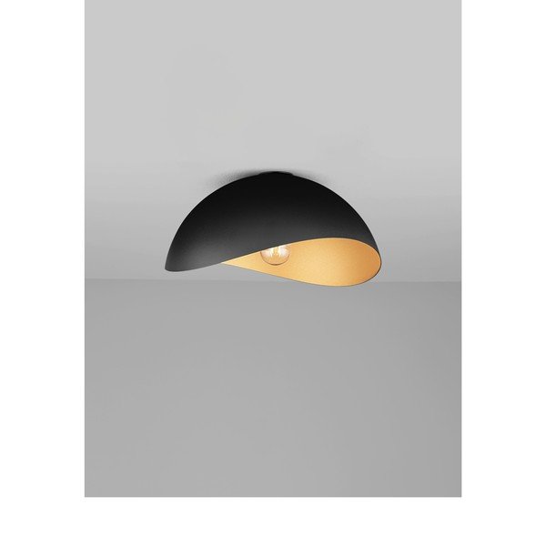 Матово черно/ в златист цвят метално осветително тяло за таван Opsi – Nova Luce-image-2
