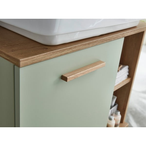 Зелен шкаф под умивалника от дъб 60x65 cm Set 963 - Pelipal-image-1