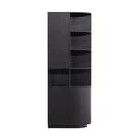 Черен модулен шкаф за книги от борова дървесина 78x210 cm Finca - WOOOD