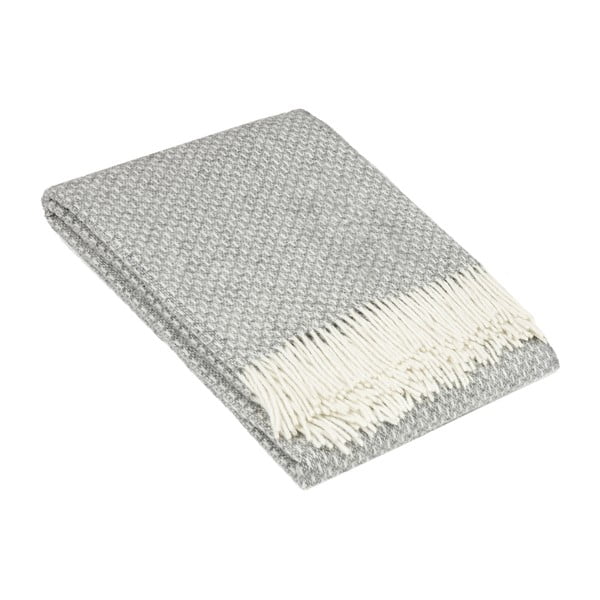 Прайм сиво вълнено одеяло, 140 x 200 cm - LANZARETTI