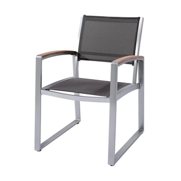 Сиво градинско кресло Ava – Garden Pleasure-image-1