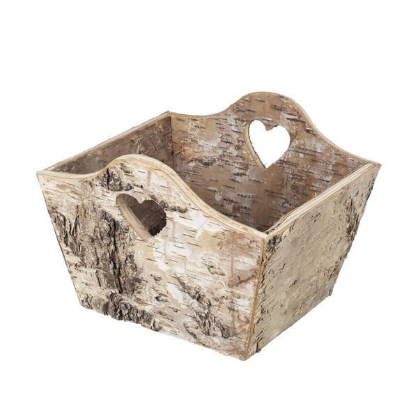 Дървена кошница Бреза сърце - Parlane